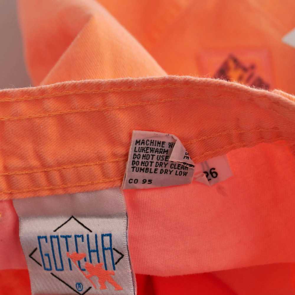 Gotcha 1980s Deadstock Gotcha Neon Orange Shorts - image 8