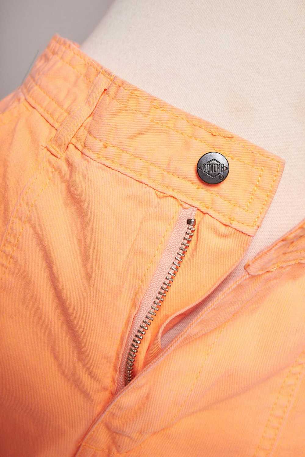 Gotcha 1980s Deadstock Gotcha Neon Orange Shorts - image 9