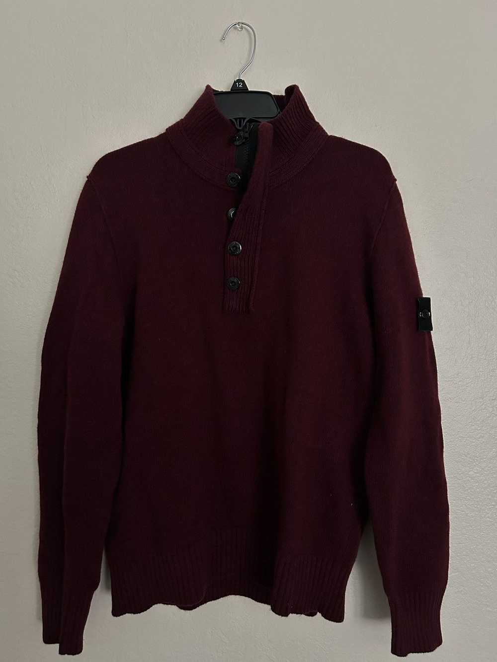 Stone Island Stone Island 3/4 Zip Sweater - image 1