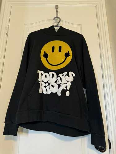 Vintage TODAY’S RIOT SMILEY HOODIE - image 1