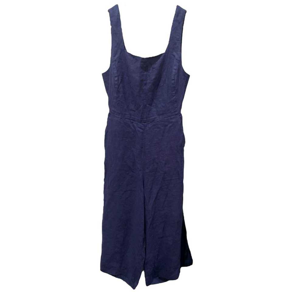 Other PURE NAVY Cropped Tie-Back Linen Jumpsuit B… - image 2