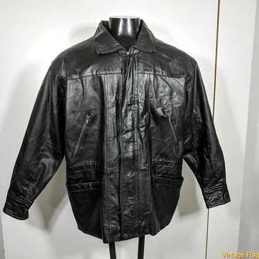 Vintage GIANNI VELENTE Soft Leather JACKET Coat M… - image 1