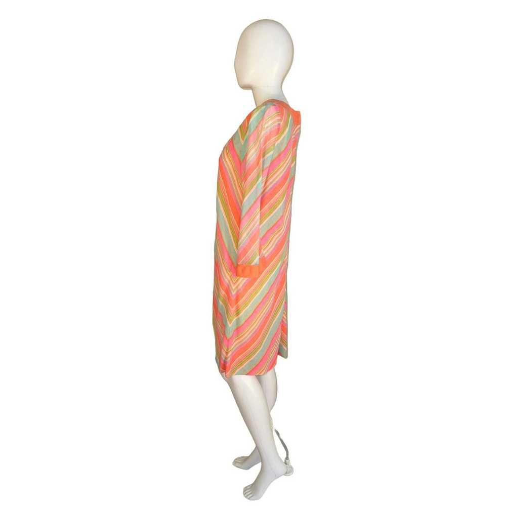 Vintage Vintage Pastel Stripe Dress 1970s Baby Do… - image 2