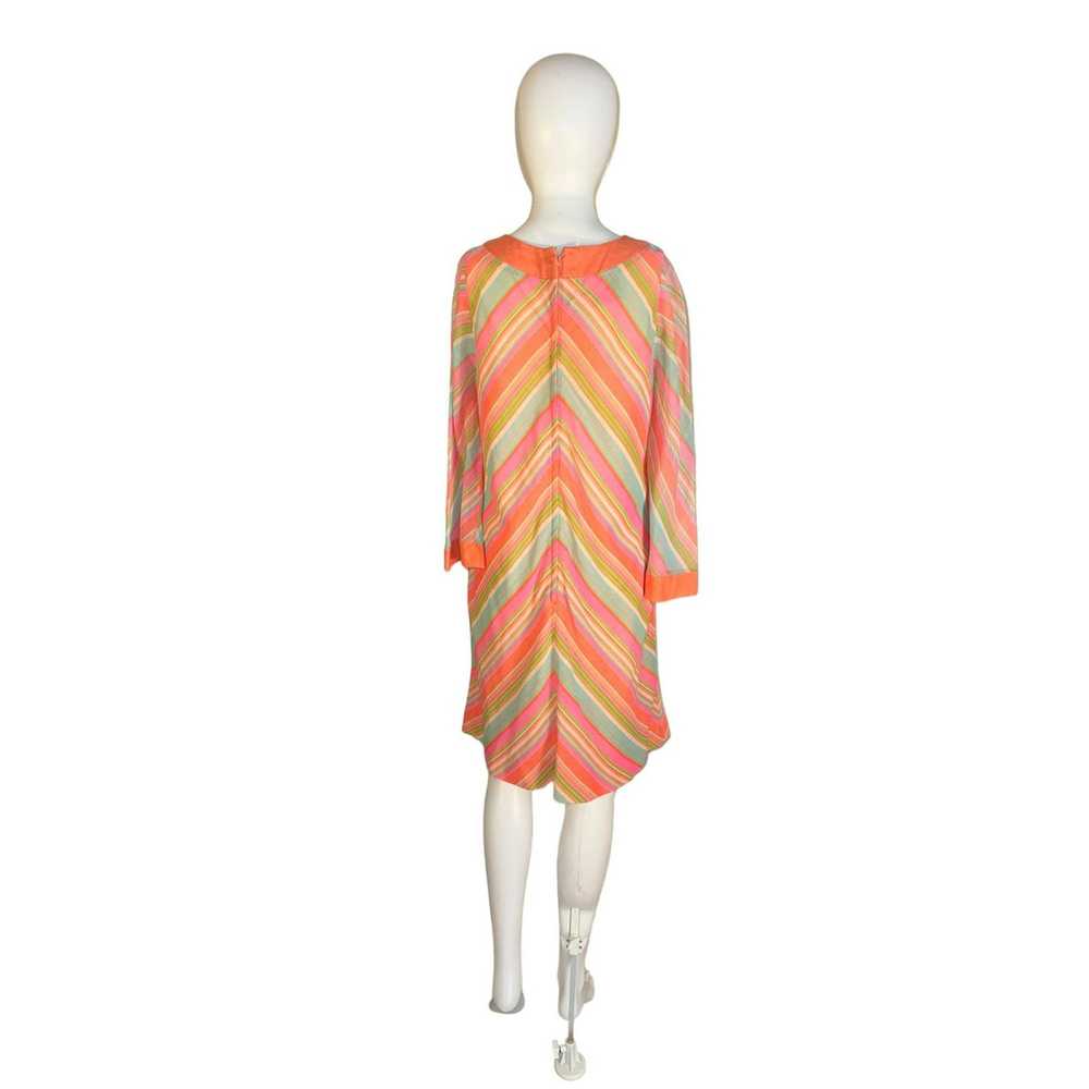 Vintage Vintage Pastel Stripe Dress 1970s Baby Do… - image 3