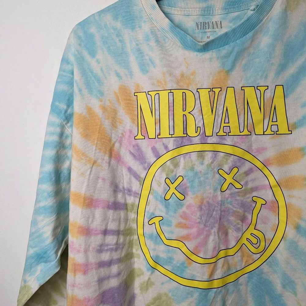 Band Tees × Nirvana × Rock T Shirt NIRVANA Tie-Dy… - image 2