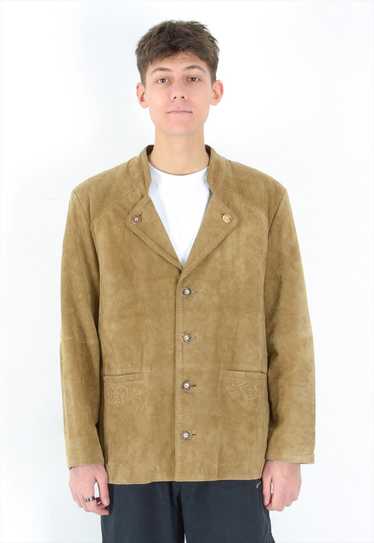 DISTLER Trachten UK 40 US Blazer Suede Leather Jac