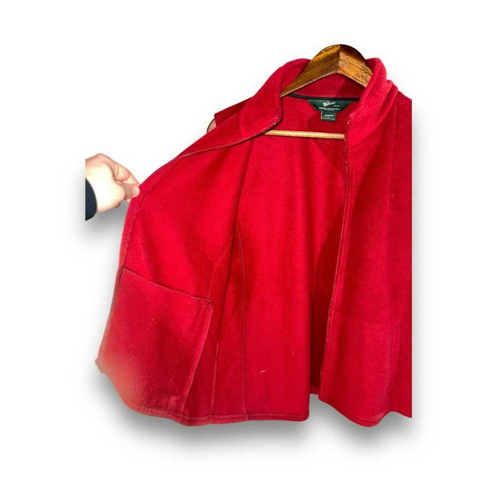 Columbia Woolrich Ruby Red Full-Zip Fleece Vest S… - image 11
