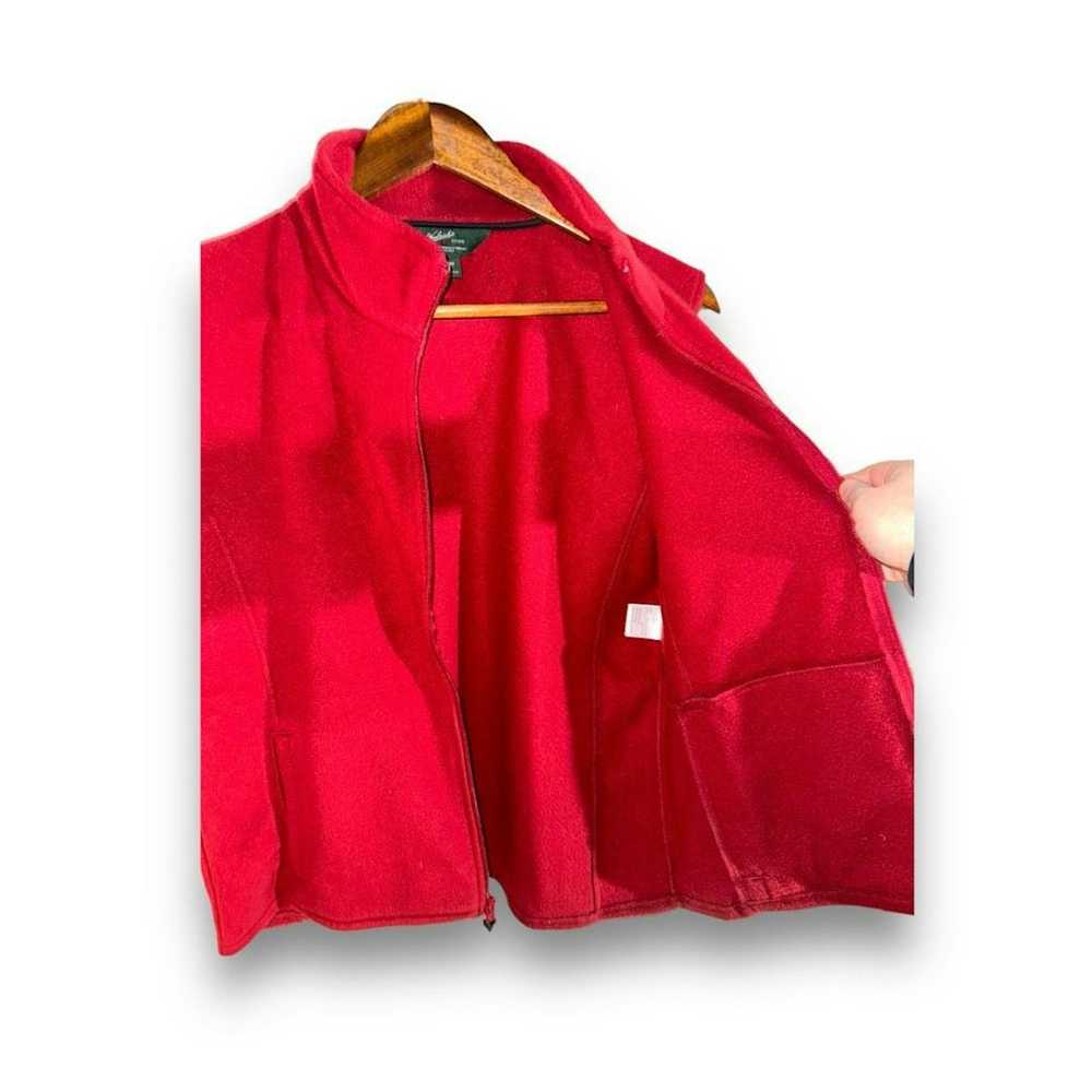 Columbia Woolrich Ruby Red Full-Zip Fleece Vest S… - image 12