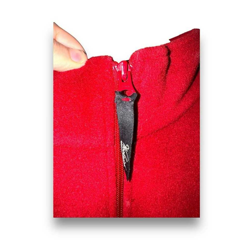 Columbia Woolrich Ruby Red Full-Zip Fleece Vest S… - image 3