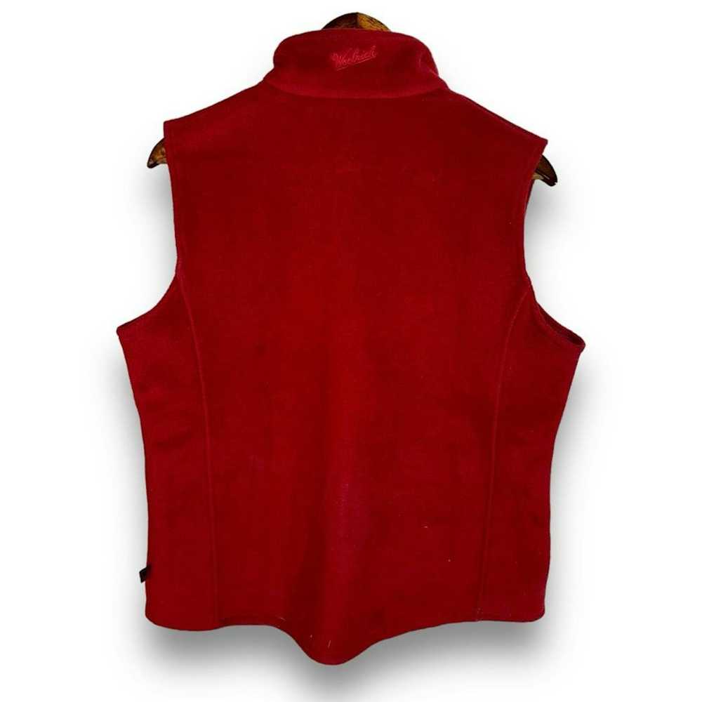 Columbia Woolrich Ruby Red Full-Zip Fleece Vest S… - image 9