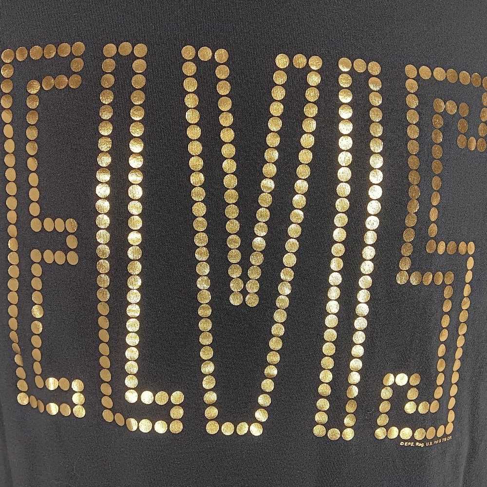 Elvis Presley Vintage Zion Shirt Black Gold Spell… - image 2