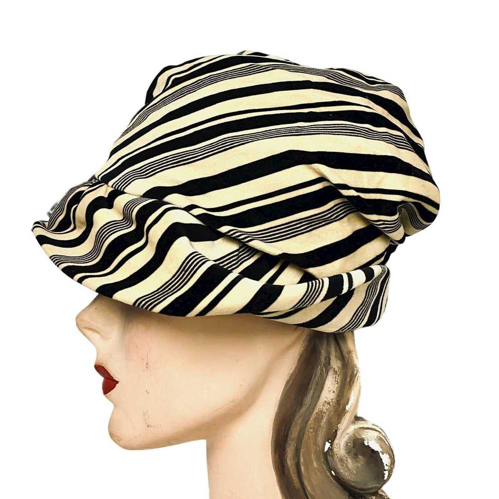 Dior Mob wife Vtg CHRISTIAN DIOR Velvet Bucket Ha… - image 6