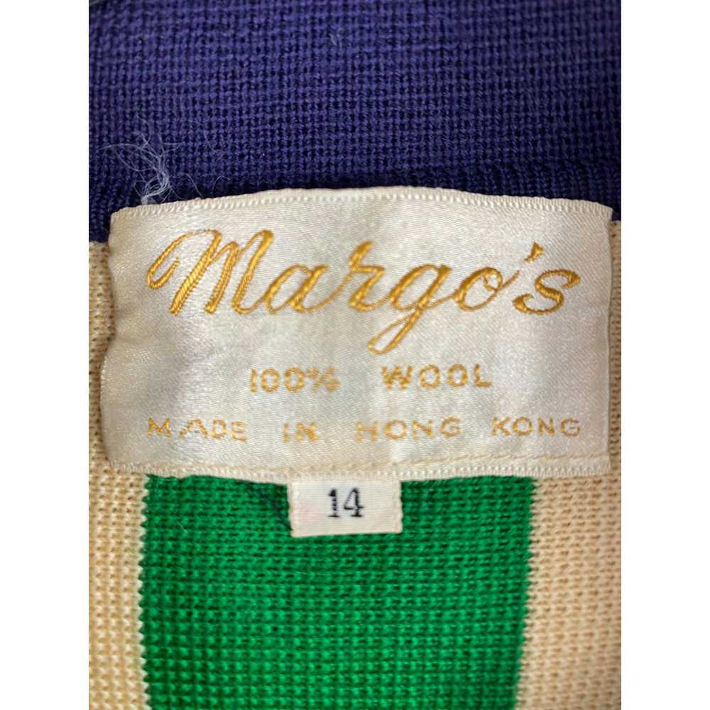 Vintage Vintage Margo's Wool Stripe Button Up Jac… - image 3