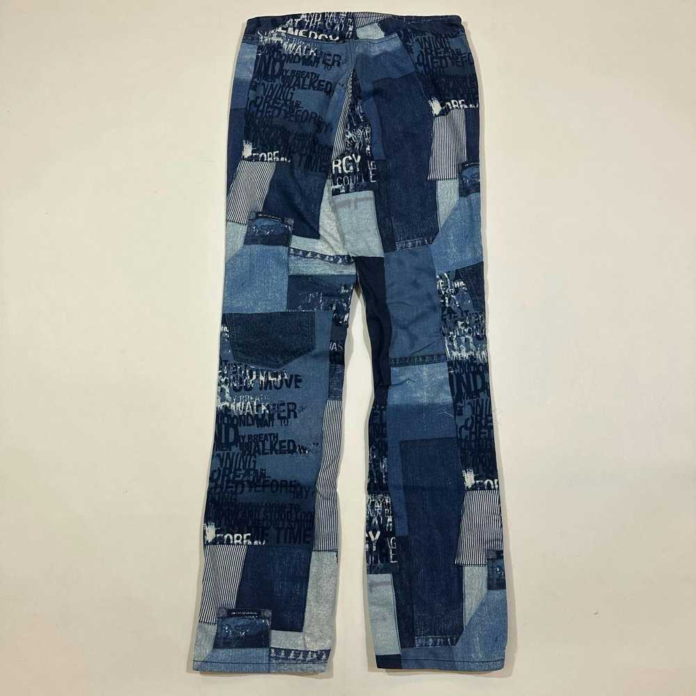 DKNY Vintage Y2K DKNY Jeans patchwork print low r… - image 3