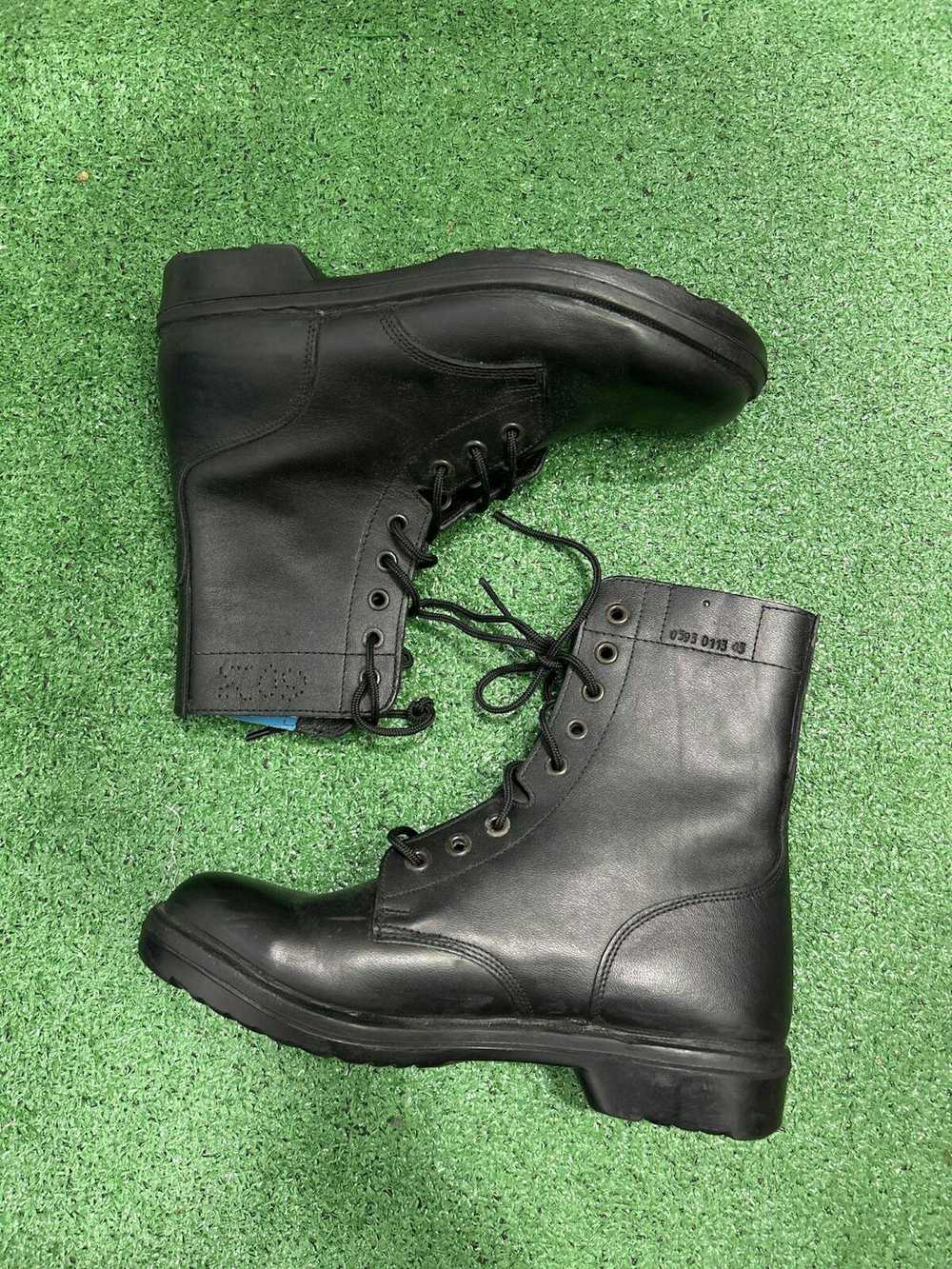 Designer BRILL Heavy-Duty Leather Combat Boots - image 7