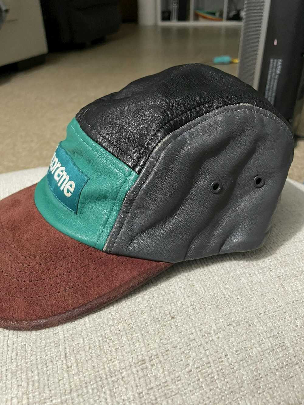 Supreme Supreme Leather Suede Camp Cap - image 4