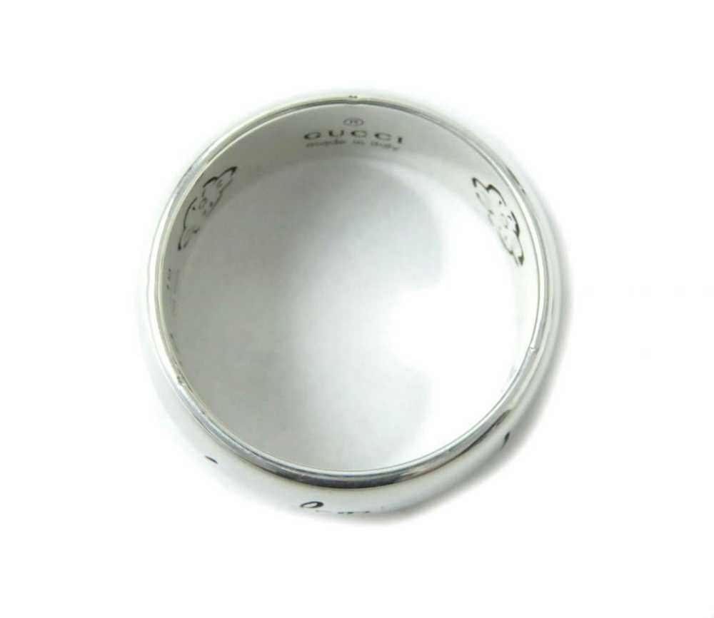 Gucci Blind for Love Silver Ring Size 9 - image 6