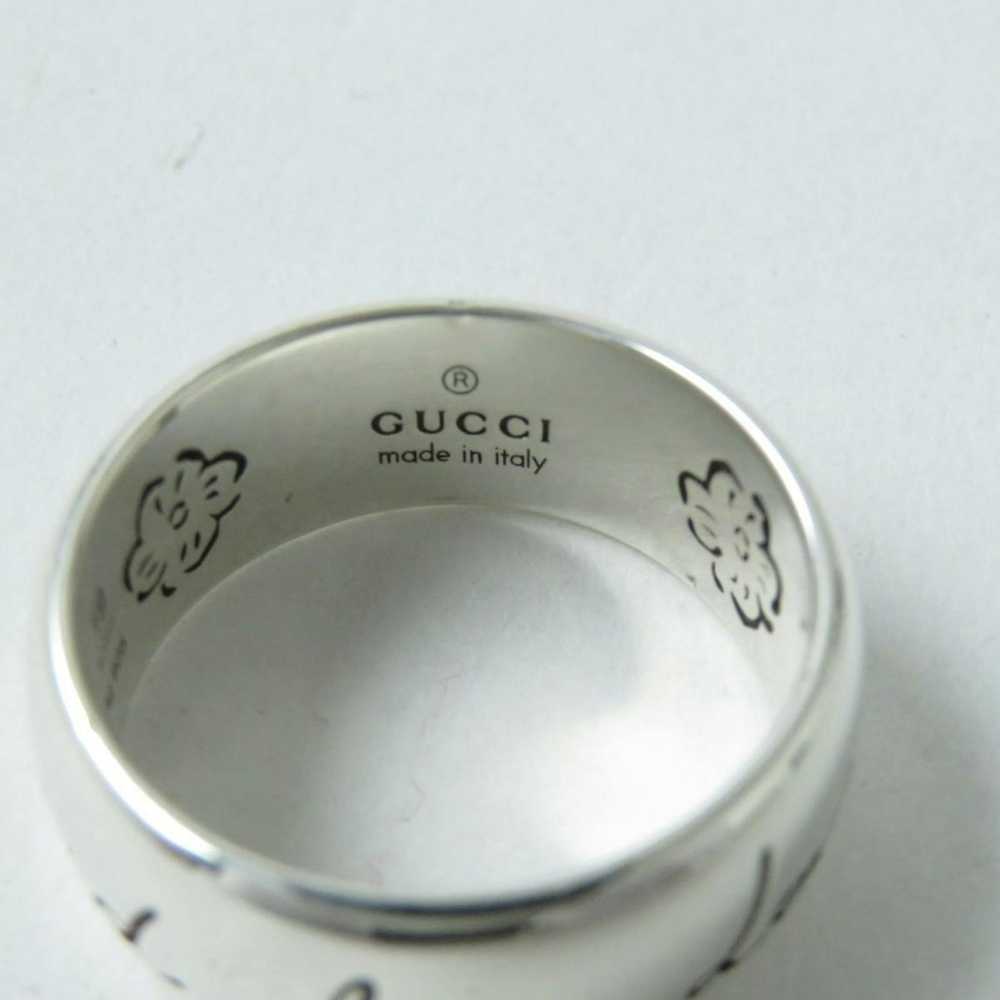 Gucci Blind for Love Silver Ring Size 9 - image 7