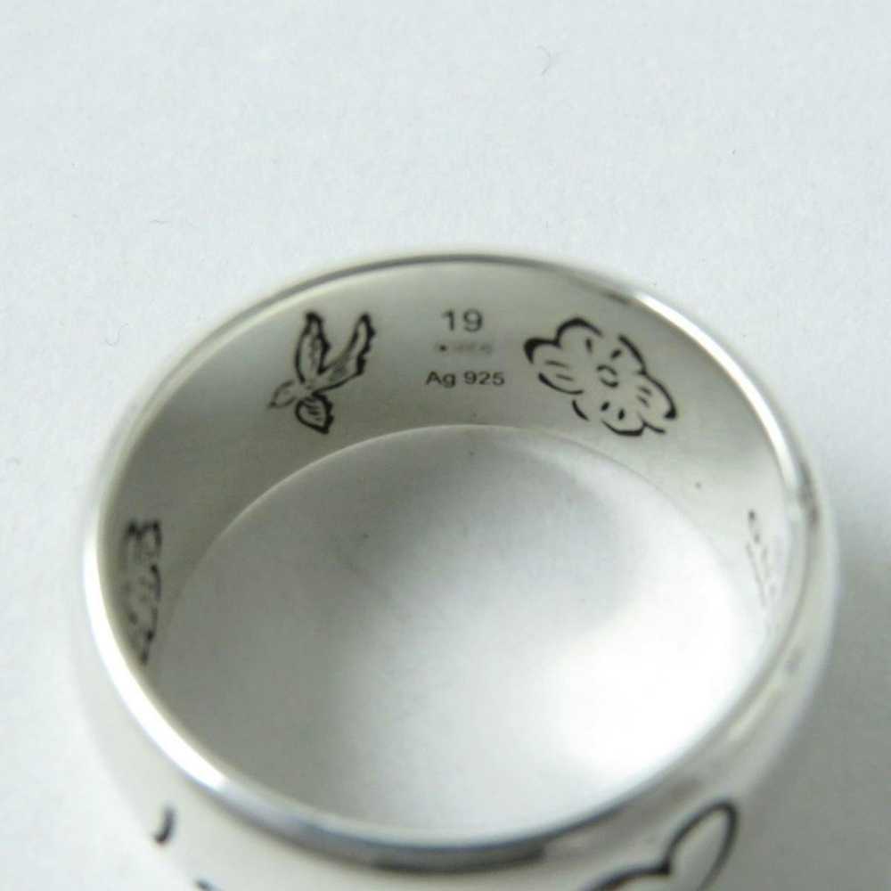 Gucci Blind for Love Silver Ring Size 9 - image 8