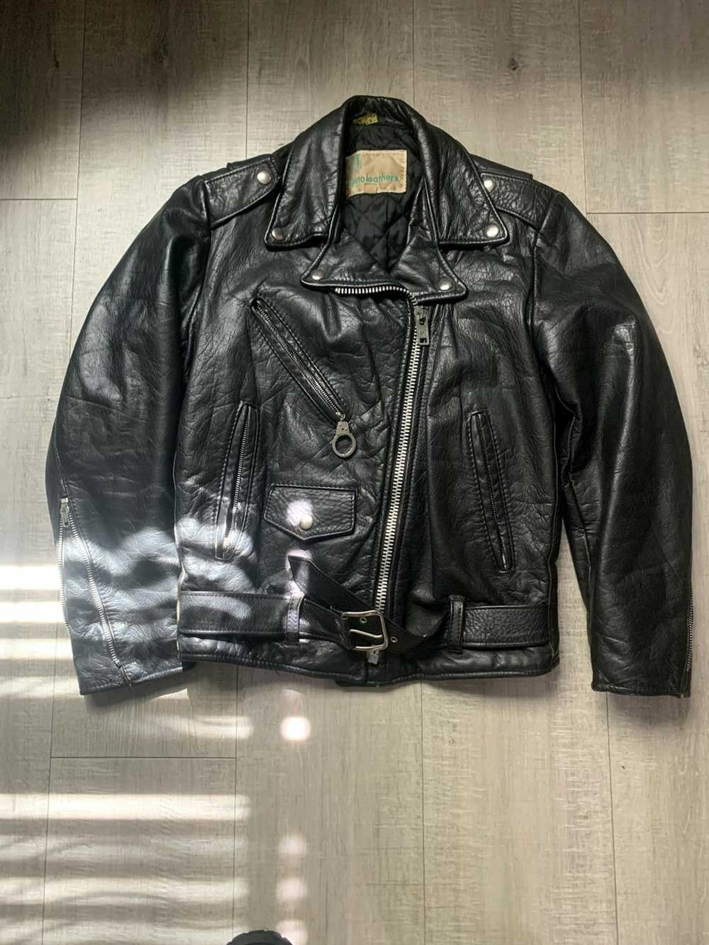 Leather Jacket × Vintage Vintage 1980s Leather Ja… - image 1