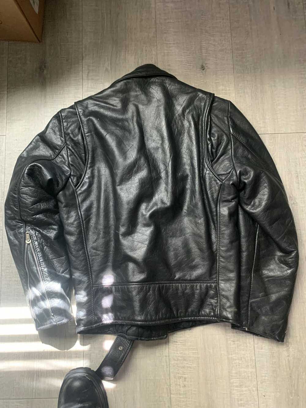 Leather Jacket × Vintage Vintage 1980s Leather Ja… - image 2