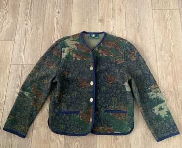 【GIESSWEIN】チロリアン wool jacket オーストリア製 GIESSWEIN ノーカラー チロリアン ウール×モヘヤ