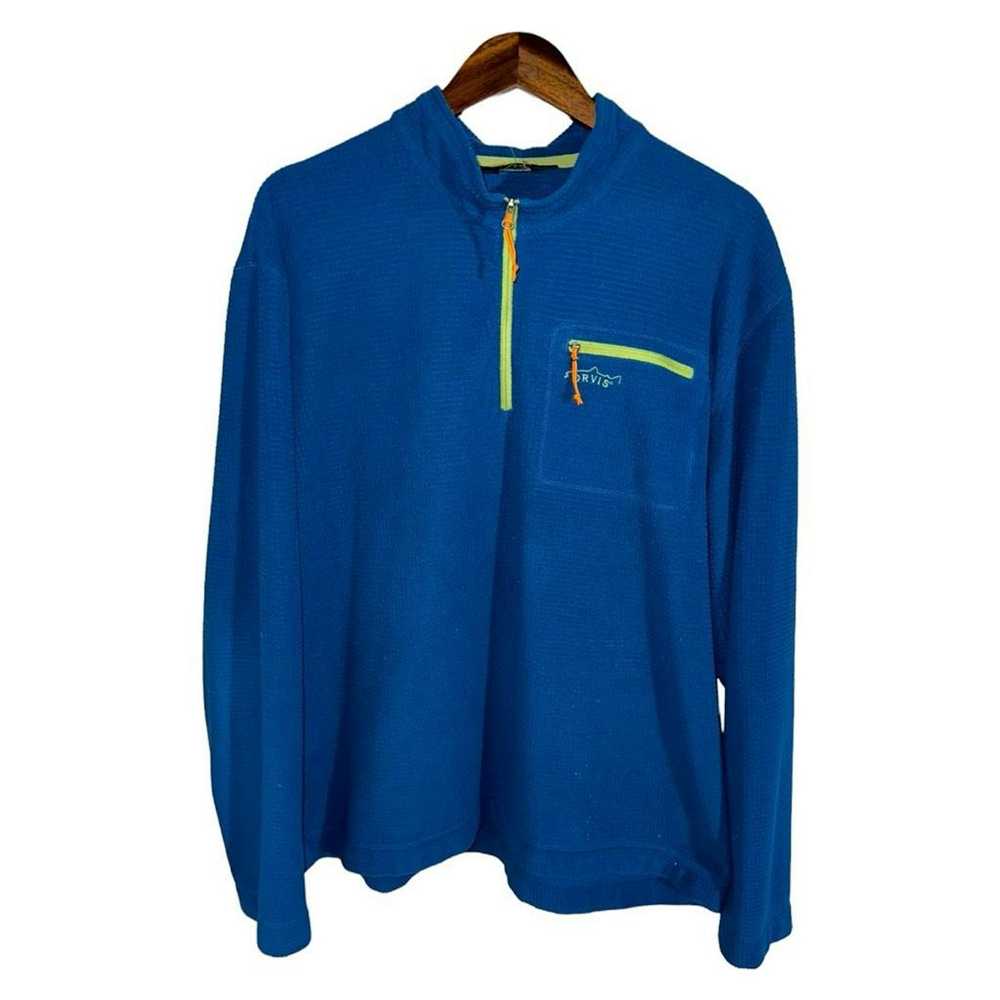 Orvis Blue Orvis Trout Bum Quarter-zip Sweatshirt… - image 1