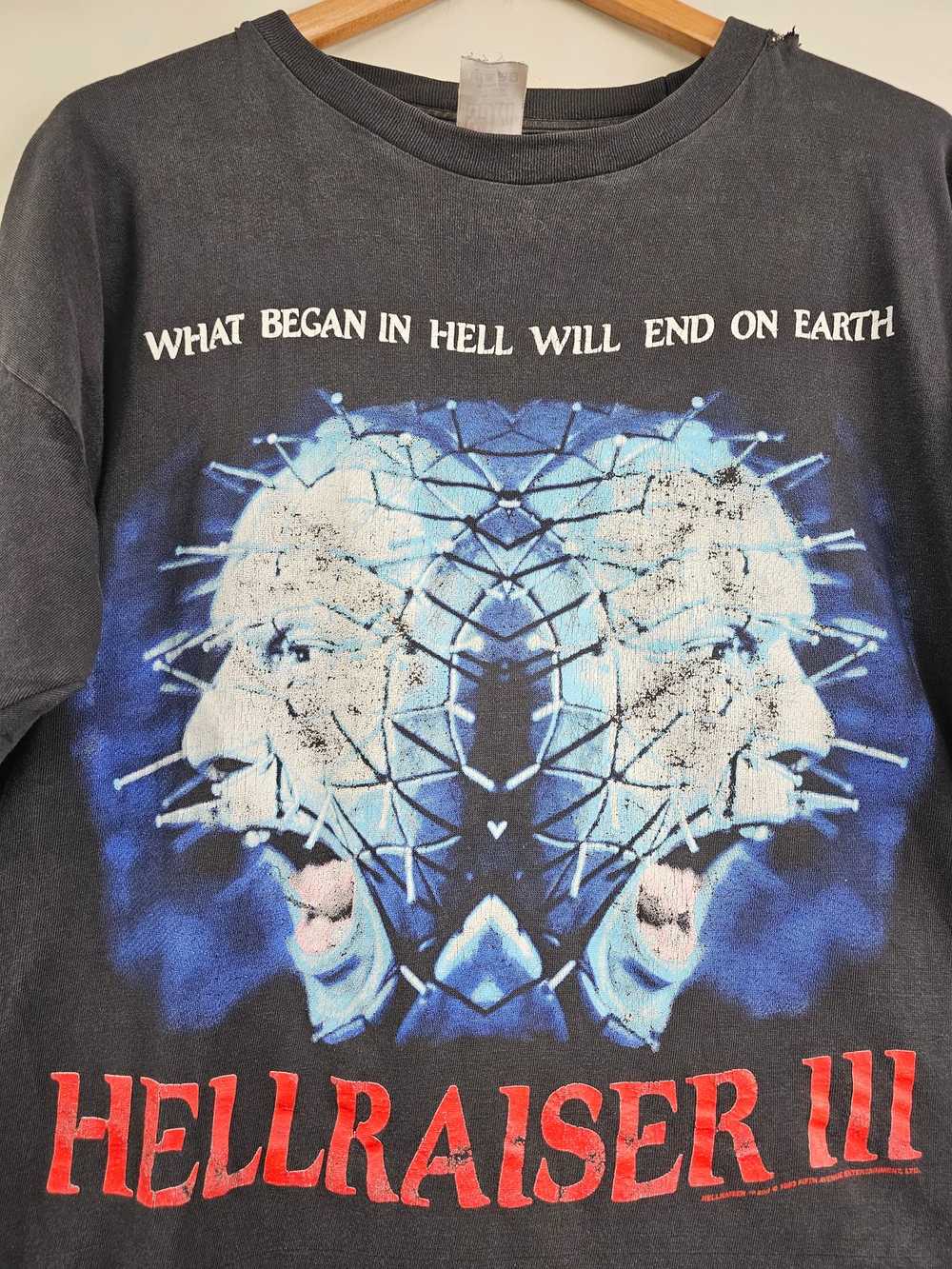 Band Tees × Movie × Vintage 1993 Hellraiser 3 Hor… - image 5