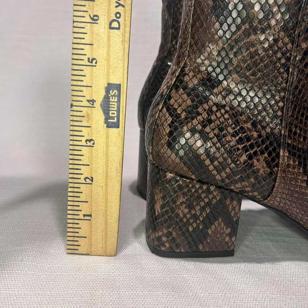 Other Women's Brown Snakeskin Ankle Boot Size 9 H… - image 7