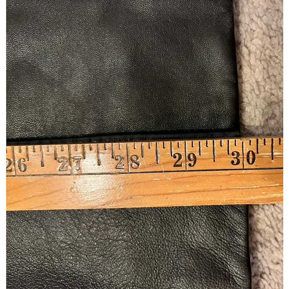 Vintage VTG 90s 00s 100% Leather Blazer Jacket Bu… - image 8