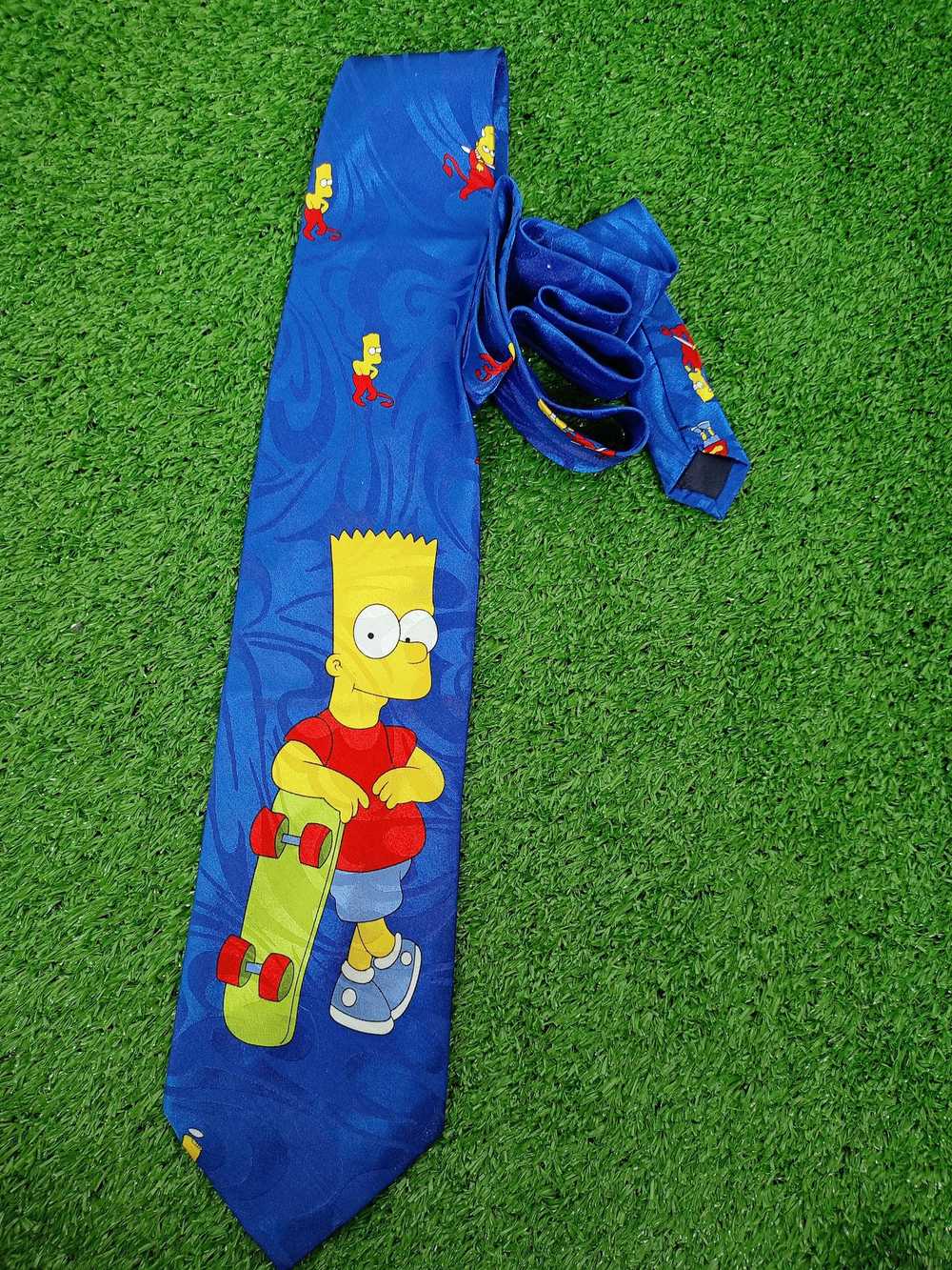 The Simpsons × Vintage 🔥 Silk Tie Vintage The Si… - image 2