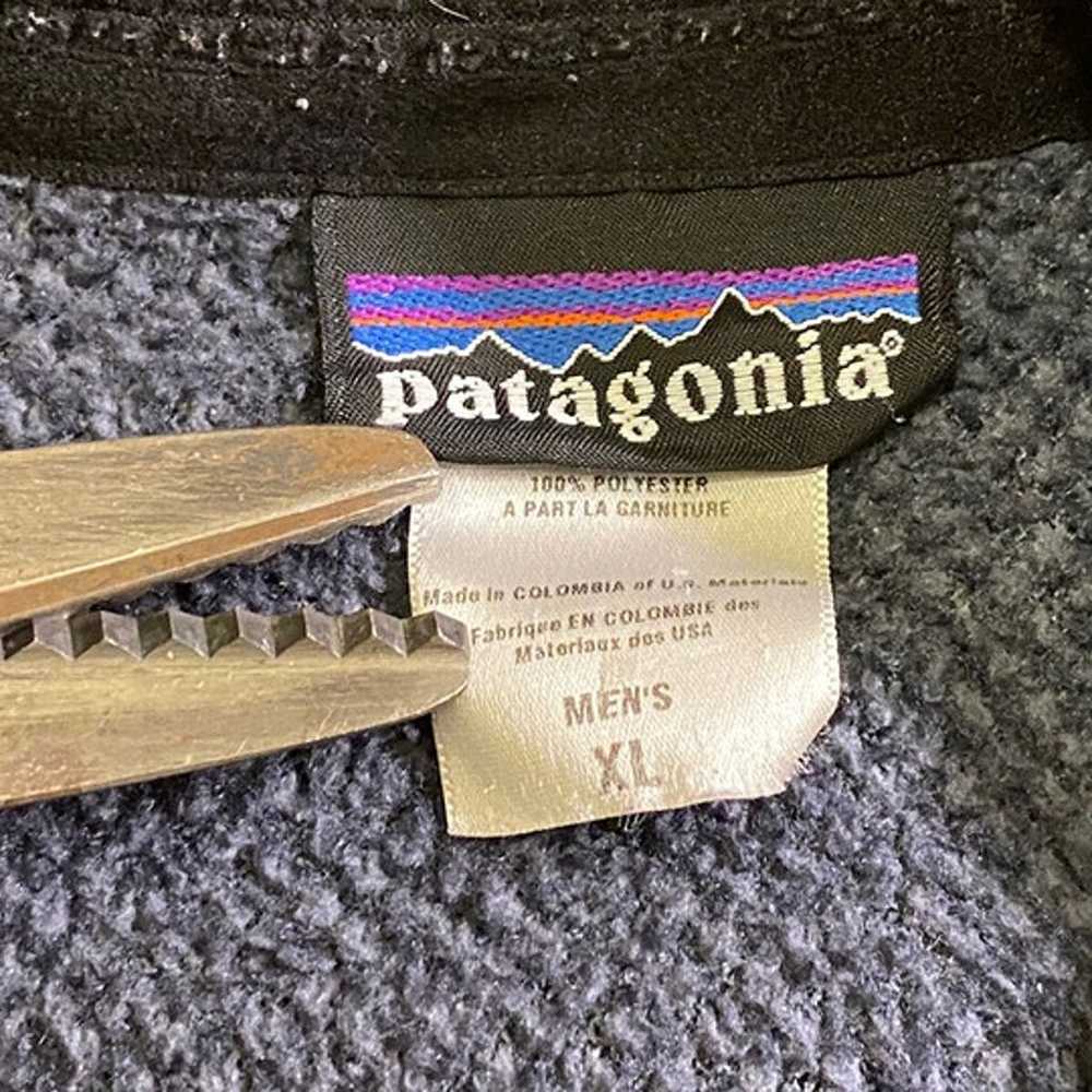 VTG Patagonia Men's R2 Fleece Grey Long Sleeve Fu… - image 6