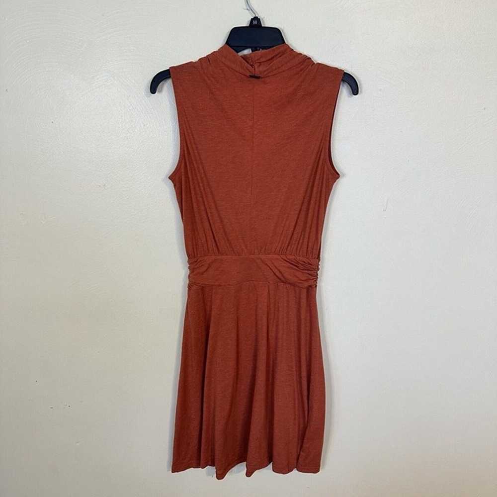 Prana Womens Sleeveless V Neck Rust Brown Dress S… - image 5