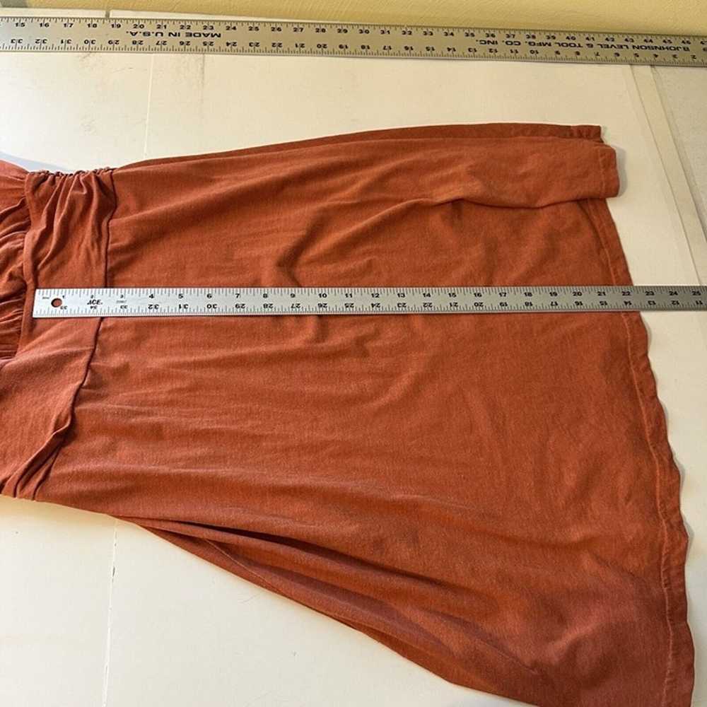 Prana Womens Sleeveless V Neck Rust Brown Dress S… - image 8