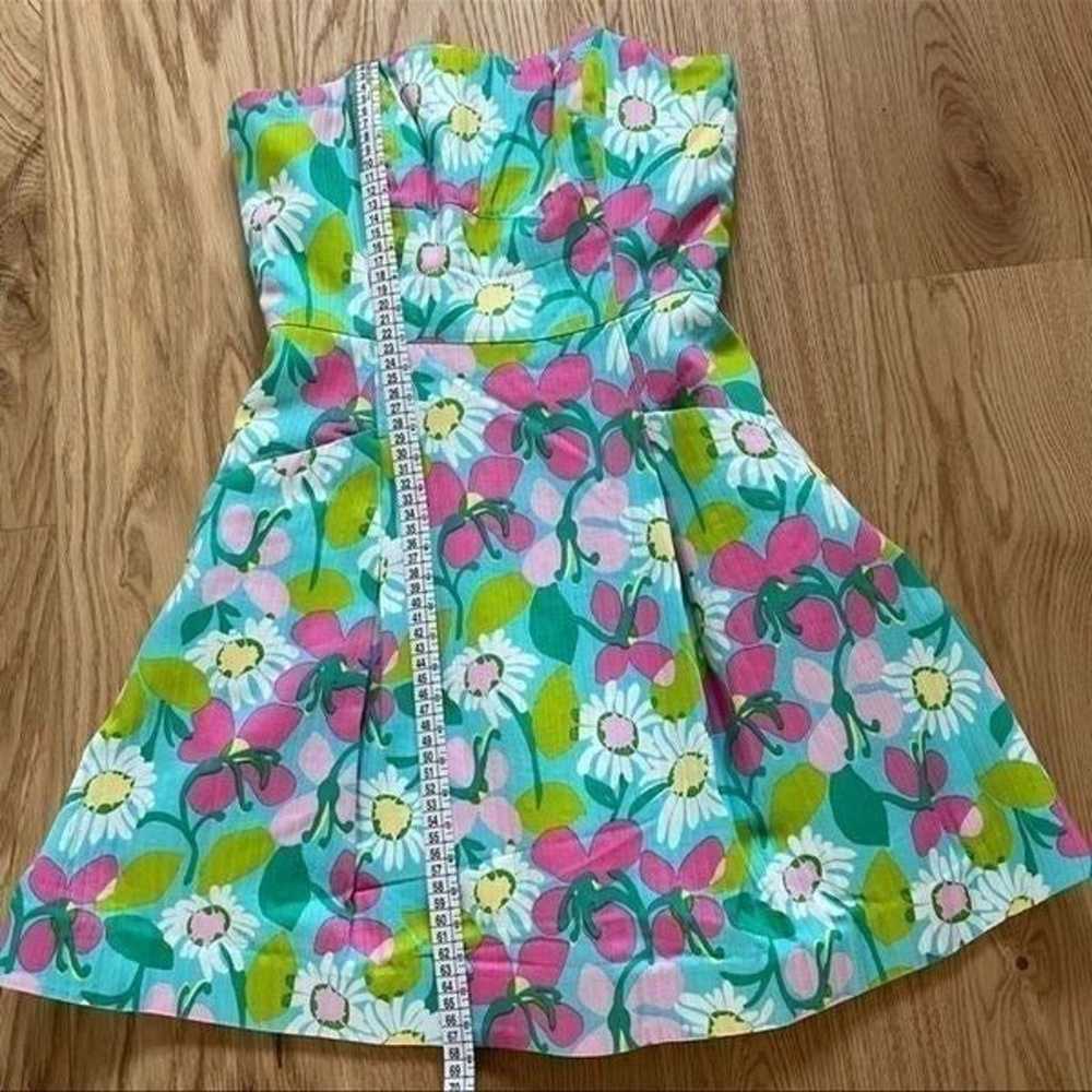 Lilly Pulitzer Strapless floral Dress size 0 - image 7