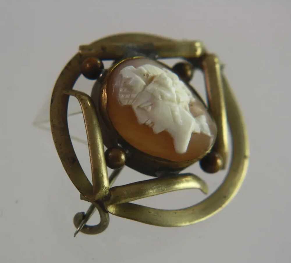 Antique Victorian Hand Carved Natural Shell Cameo… - image 3