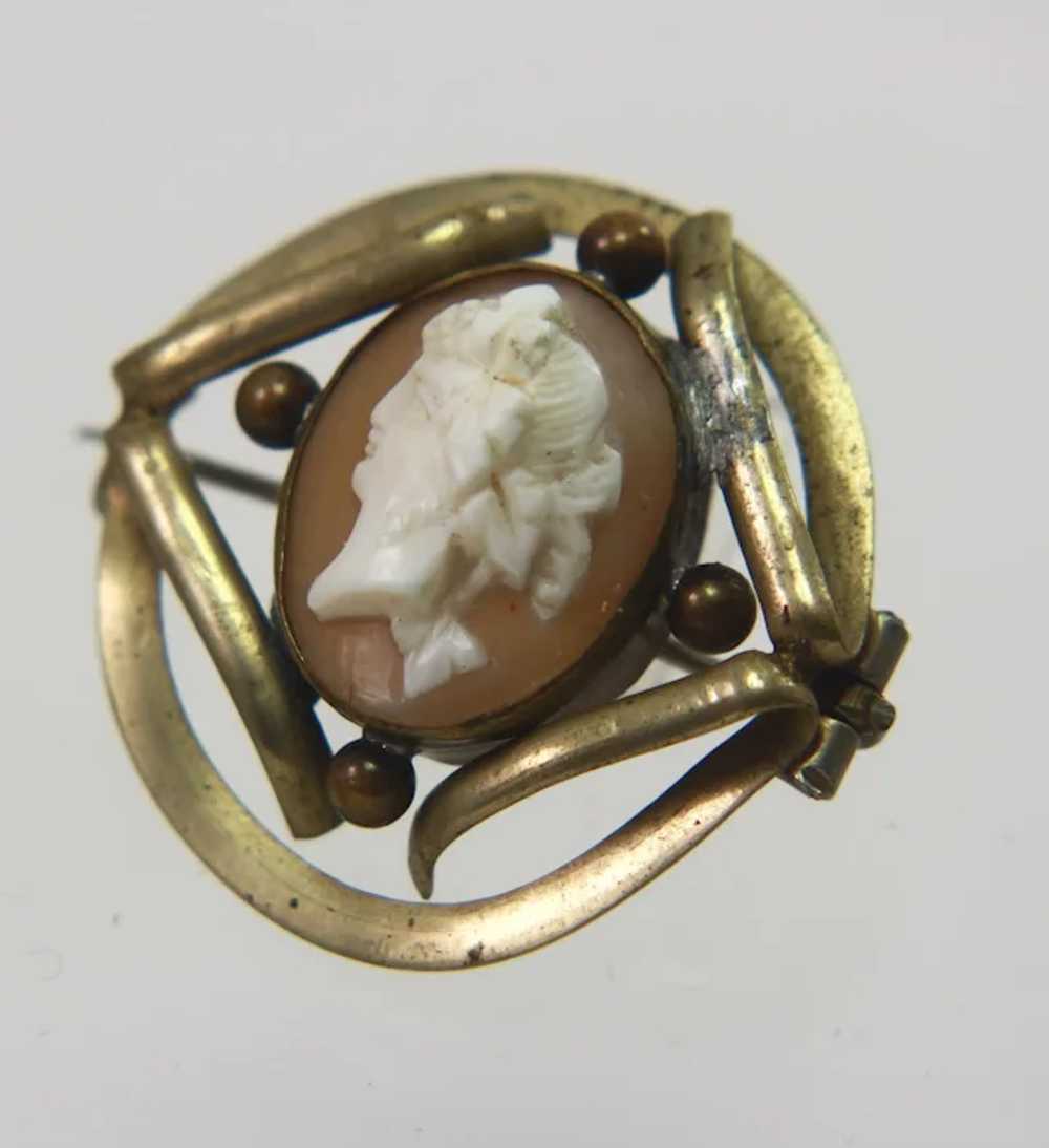 Antique Victorian Hand Carved Natural Shell Cameo… - image 5