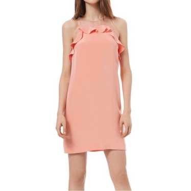Rebecca Taylor Silk Organza Dress Peach Pastel siz