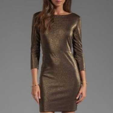 Alice + Olivia Gold Bronze Dress