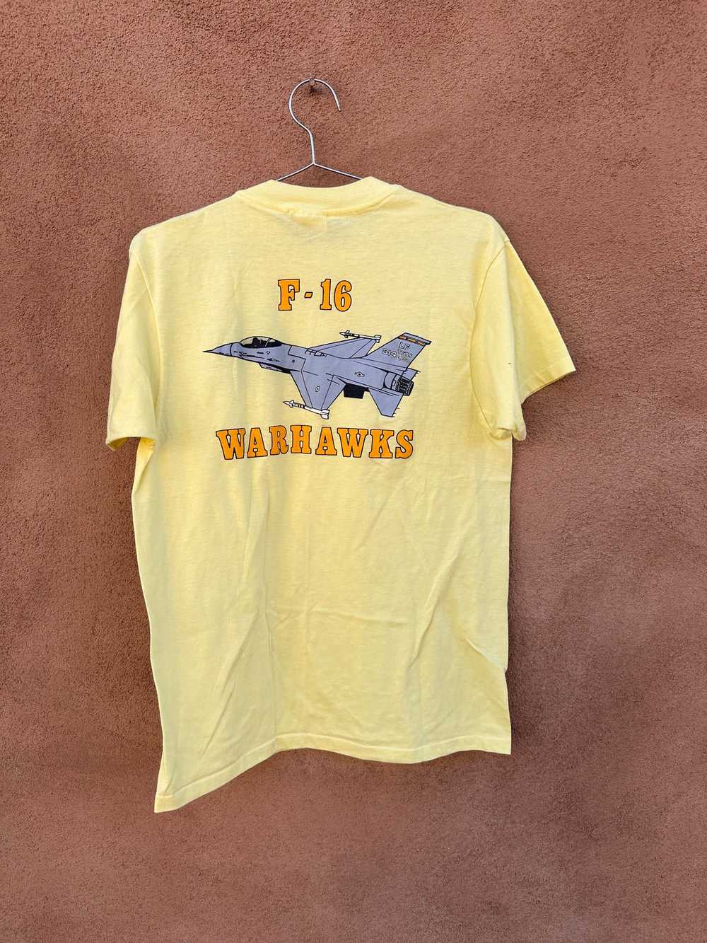 Yellow F-16 Warhawks T-shirt - image 1