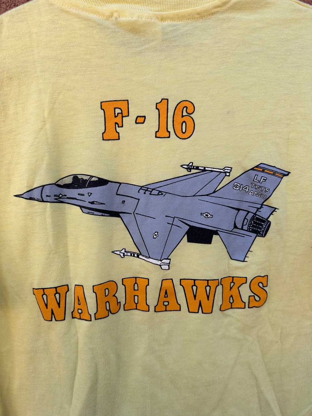 Yellow F-16 Warhawks T-shirt - image 4