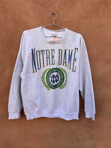 80's Heather Gray Notre Dame Sweatshirt - image 1