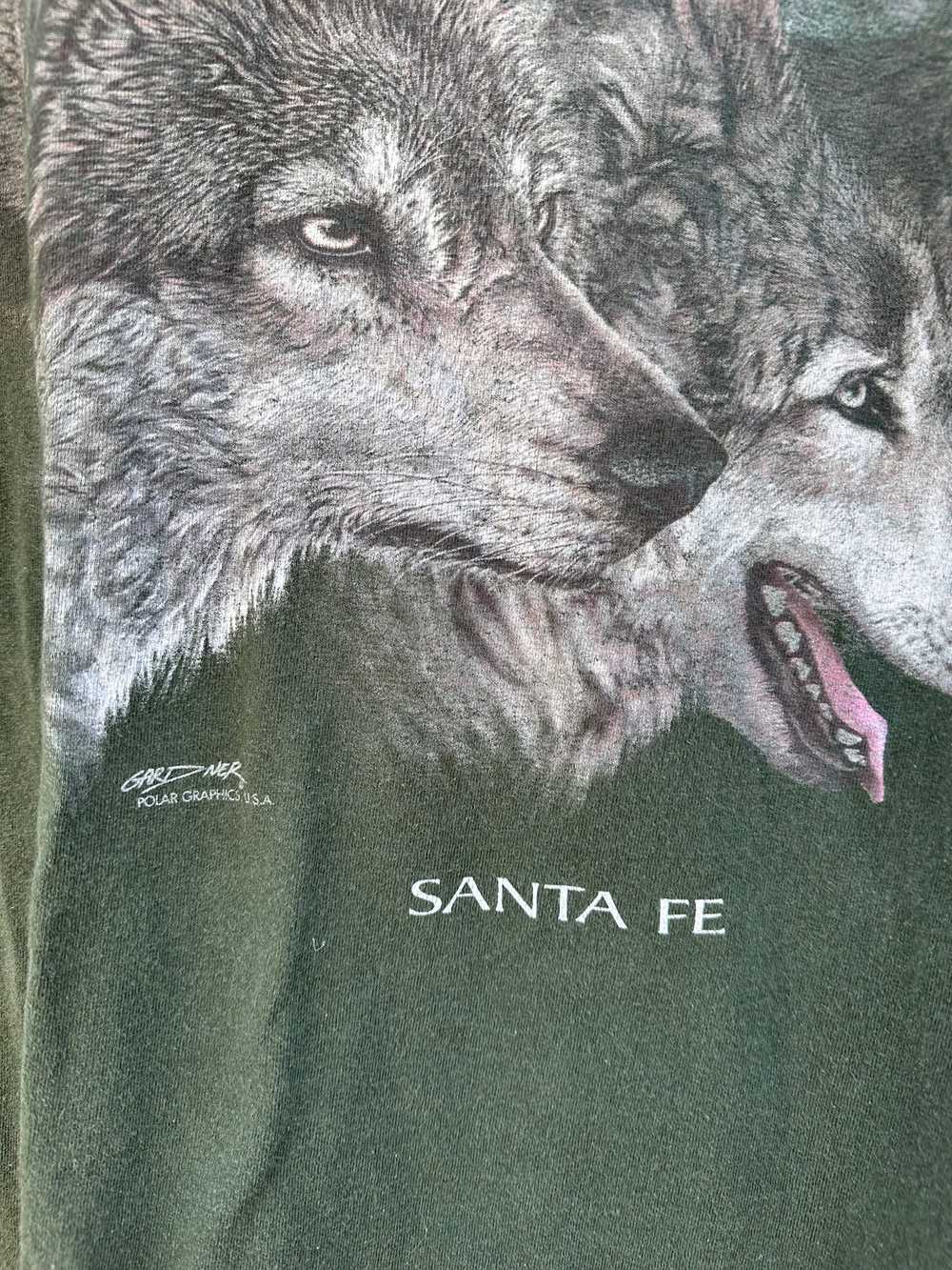 Green Santa Fe Wolf T-shirt - image 2