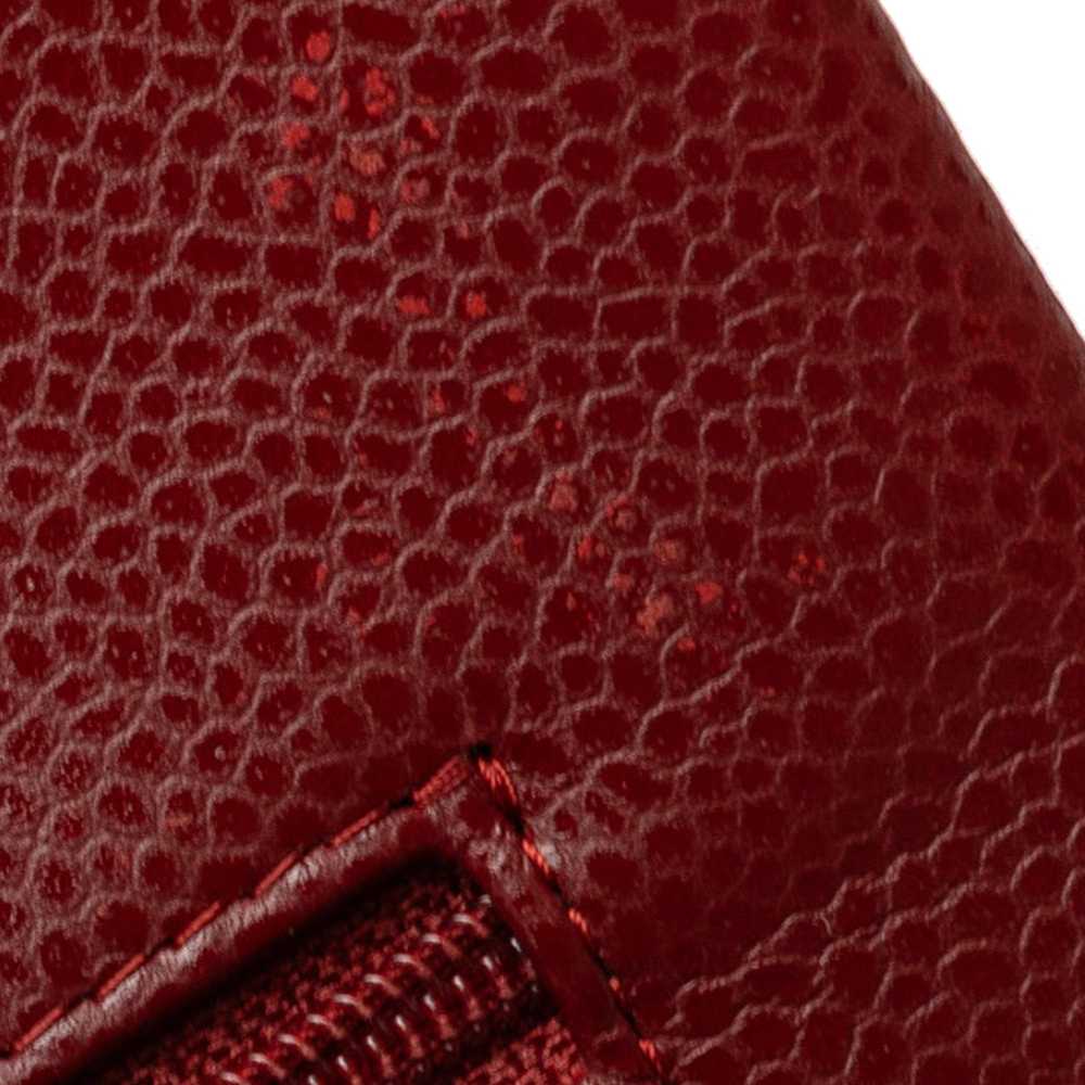 Product Details Chanel Burgundy Caviar Leather Me… - image 12