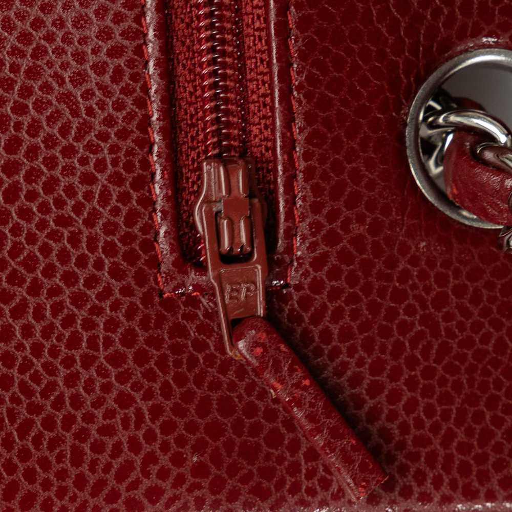 Product Details Chanel Burgundy Caviar Leather Me… - image 8