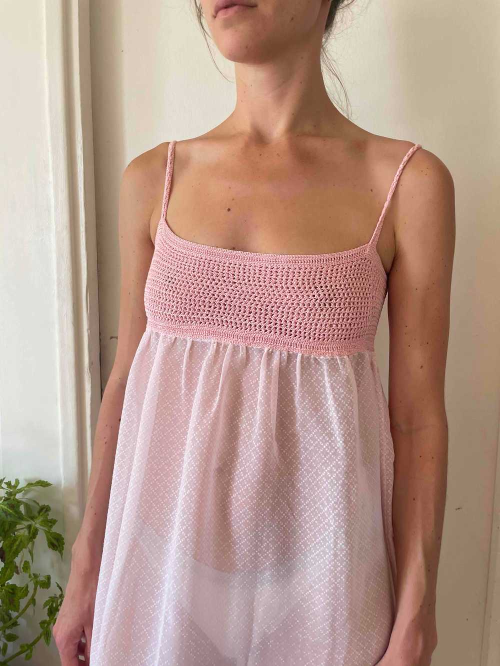 Crochet slip dress - image 4