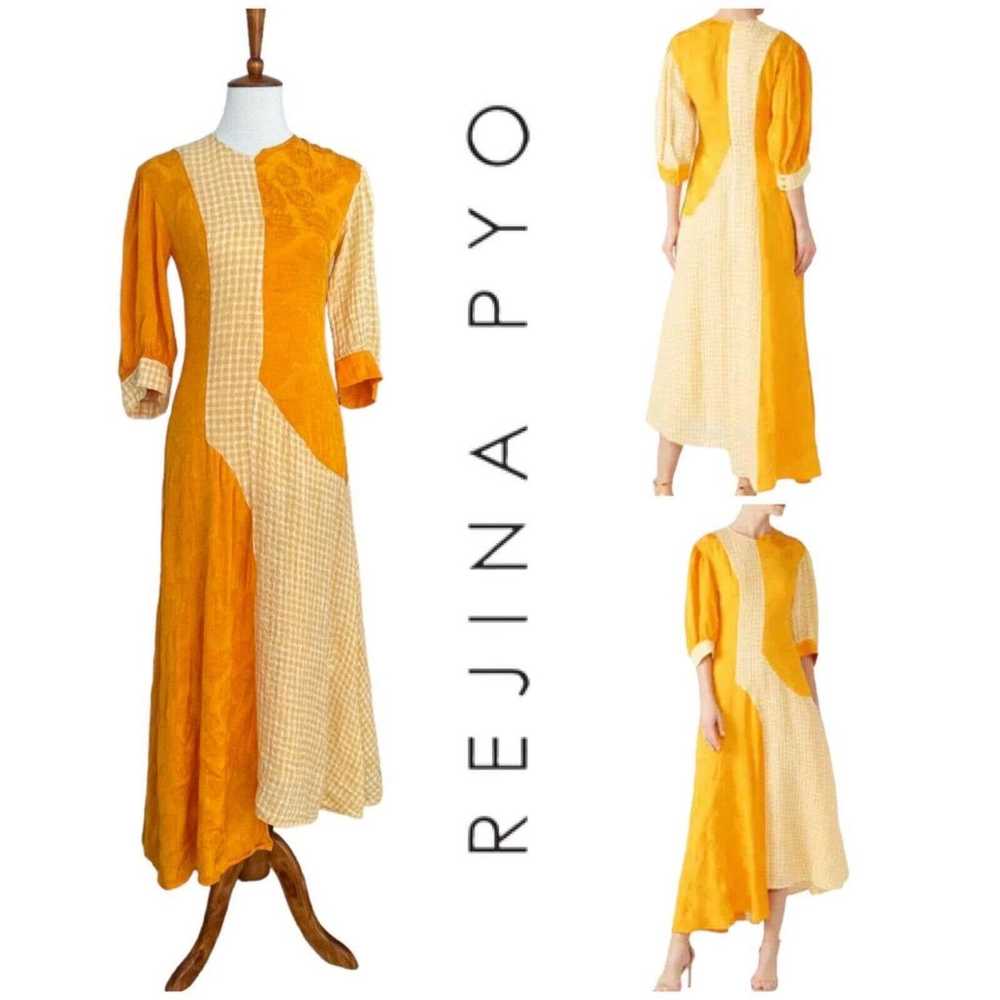 Rejina Pyo Women's Yellow Marigold Print Dylan Dr… - image 1