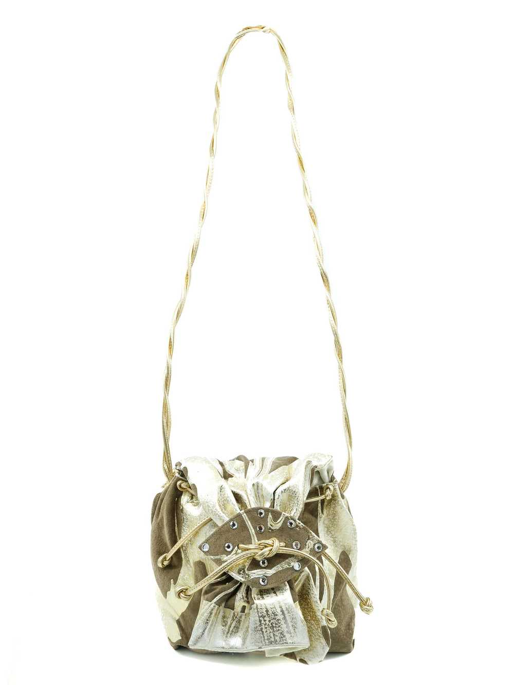 Terry and Toni Painted Suede Bucket Bag - image 1