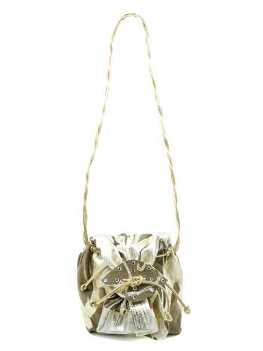 Terry and Toni Painted Suede Bucket Bag - image 1