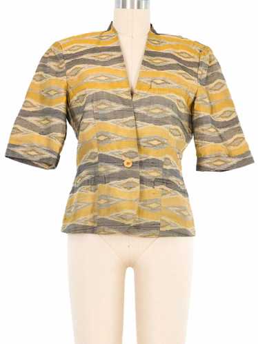 1980s Gucci Ikat Short Sleeve Jacket